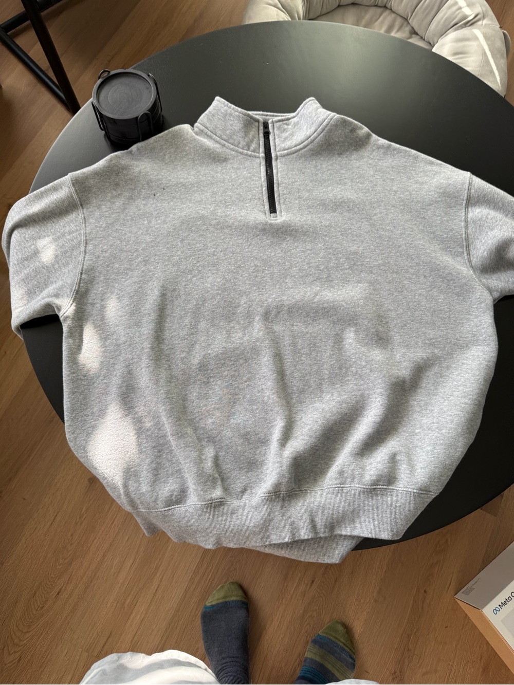 Taylor Swift Gray Quarter Zip Sweatshirt - Picture 2 of 2